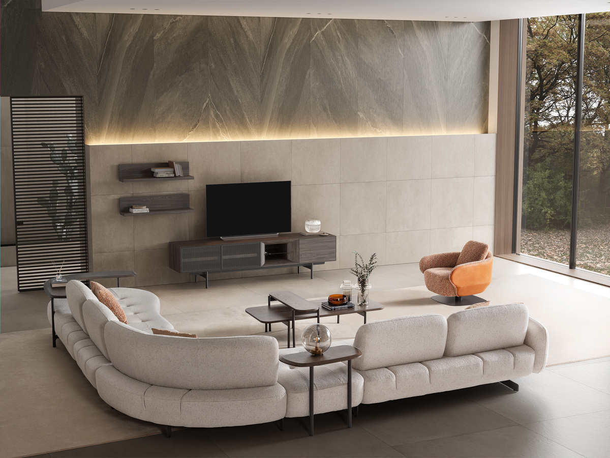 WOOD - SAĞ/SOL KOLLU 3’LÜ MODÜL